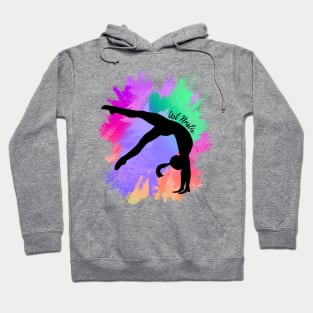 Female Gymnast Art Nastix Silhouette Hoodie